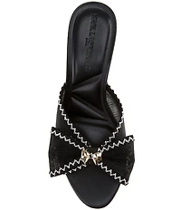 KARL LAGERFELD PARIS Damina Mesh Bow Dress Slides