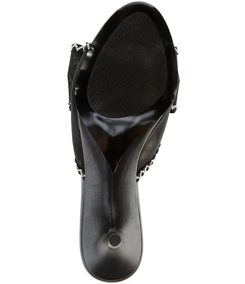 KARL LAGERFELD PARIS Damina Mesh Bow Dress Slides