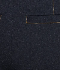 KARL LAGERFELD PARIS Denim Knit Wide Leg Full Length Jeans