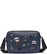 KARL LAGERFELD PARIS Denim Maybelle Crossbody Bag