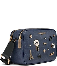 KARL LAGERFELD PARIS Denim Maybelle Crossbody Bag
