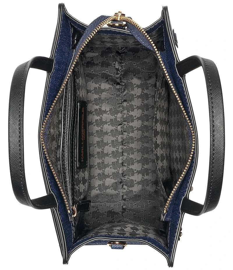 KARL LAGERFELD PARIS Denim Maybelle Satchel Bag