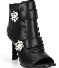 Karl Lagerfeld Paris Dimitra Pearl Embellished Booties