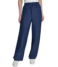 KARL LAGERFELD PARIS Drawstring Wide Leg Pants