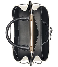 KARL LAGERFELD PARIS Evelina Canvas Drawstring Top Handle Bucket Bag