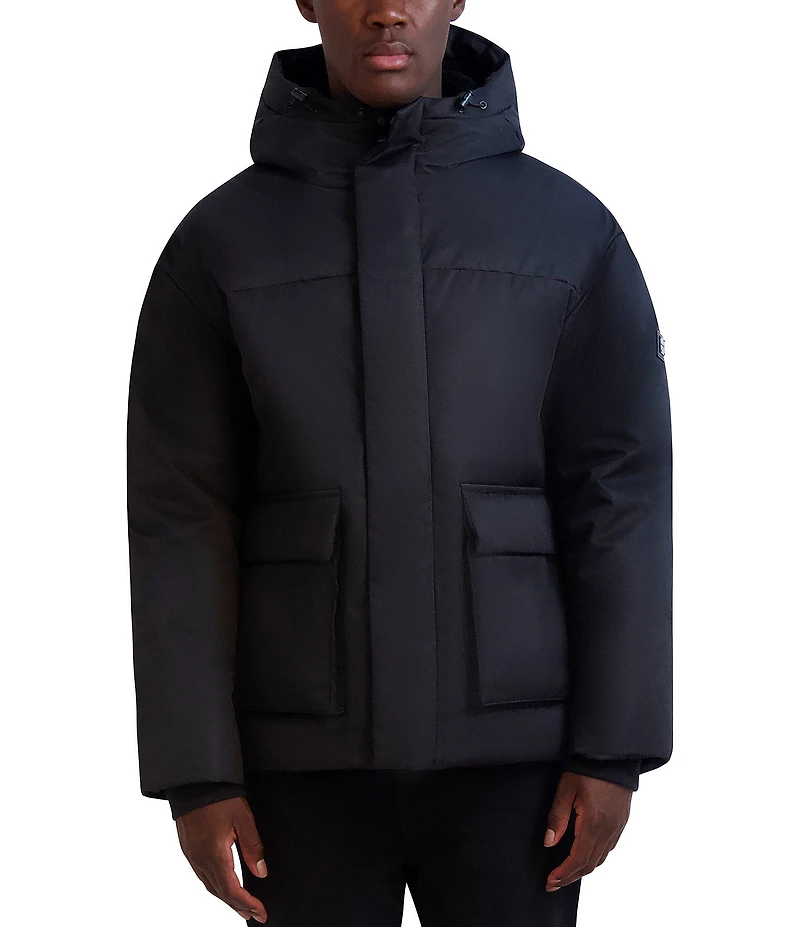 KARL LAGERFELD PARIS Faux Fur Puffy Jacket