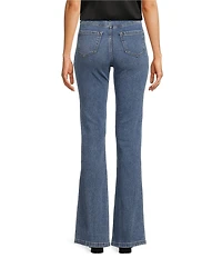 KARL LAGERFELD PARIS Flare Leg Stretch Denim Sailor Jeans