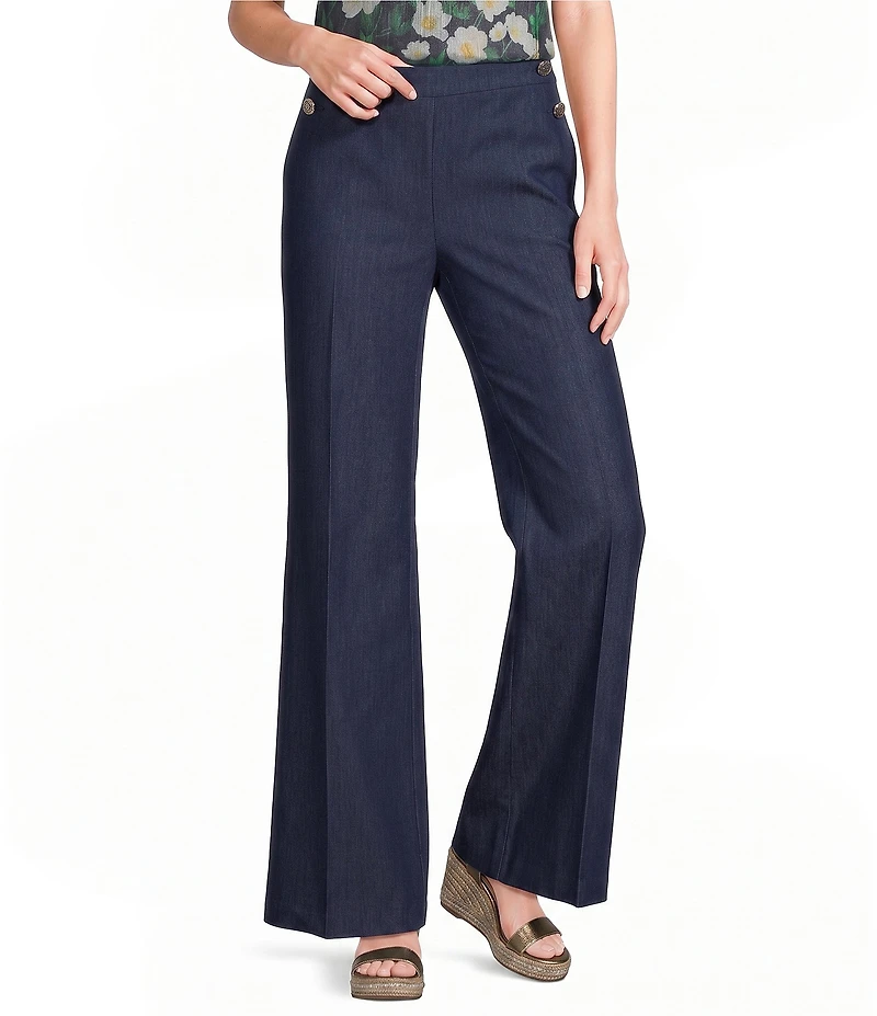 KARL LAGERFELD PARIS Flat Front Wide Leg Coordinating Pants