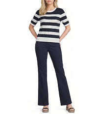 KARL LAGERFELD PARIS Flat Front Wide Leg Sailor Pants