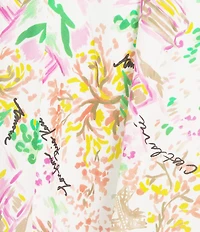 KARL LAGERFELD PARIS Floral Belted Midi Skirt