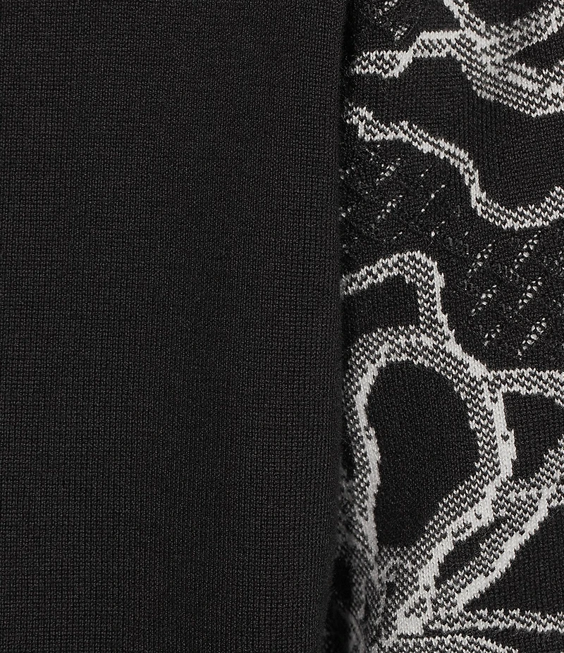 KARL LAGERFELD PARIS Floral Print V-Neck Short Sleeve Top