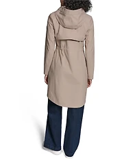 KARL LAGERFELD PARIS Funnel Collar Hooded Parka Jacket