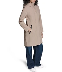 KARL LAGERFELD PARIS Funnel Collar Hooded Parka Jacket