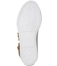 KARL LAGERFELD PARIS Georgia Leather Floral Ornament Sneakers