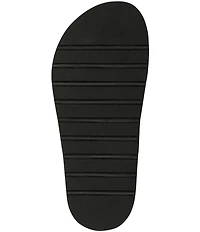 KARL LAGERFELD PARIS Hayze Fleur Flower Ornament Flip Flip Footbed Sandals