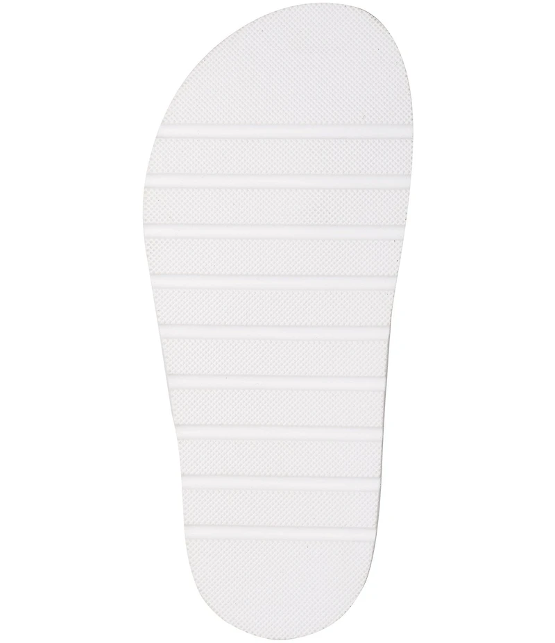 KARL LAGERFELD PARIS Hayze Pearl Studded Flip Flip Footbed Sandals