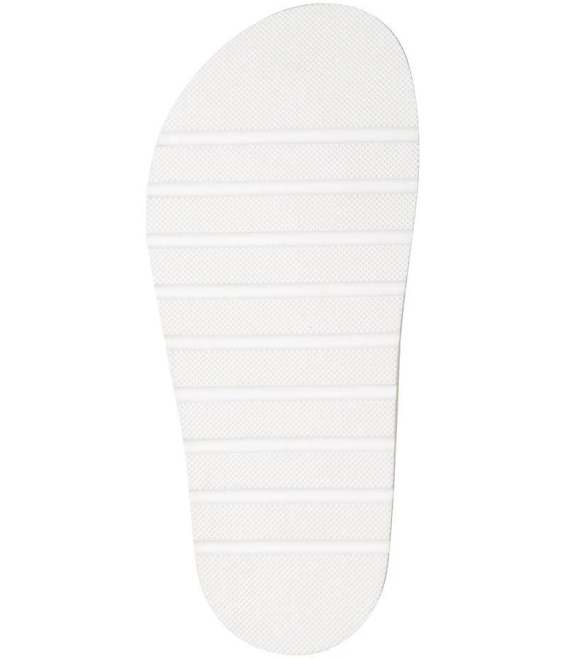 KARL LAGERFELD PARIS Hayze Pearl Studded Flip Flip Footbed Sandals