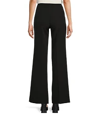 KARL LAGERFELD PARIS High Waisted Full Length Sailor Button Pocket Pants