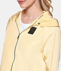 KARL LAGERFELD PARIS Hooded Neck Front Zip Soft Windbreaker Jacket