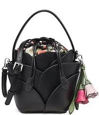 KARL LAGERFELD PARIS Ikon Floral Bucket Drawstring Bag