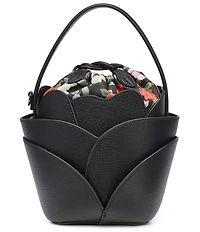 KARL LAGERFELD PARIS Ikon Floral Bucket Drawstring Bag