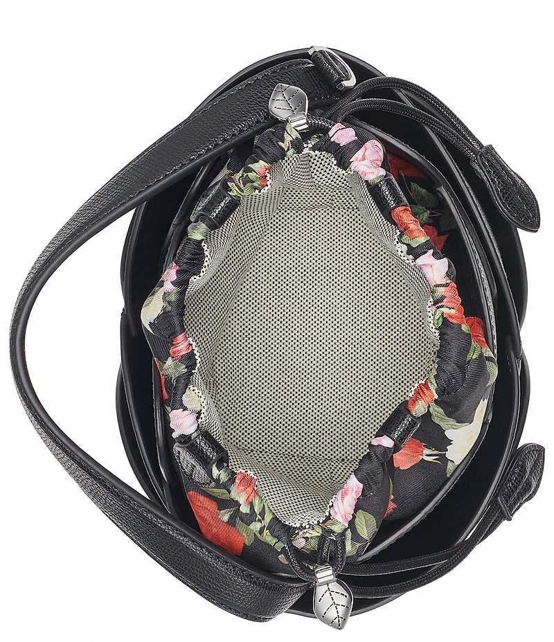 KARL LAGERFELD PARIS Ikon Floral Bucket Drawstring Bag