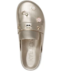 KARL LAGERFELD PARIS Islay Macaron Metallic Charms Mules