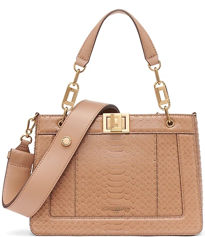 KARL LAGERFELD PARIS Ivette Leather Satchel Bag