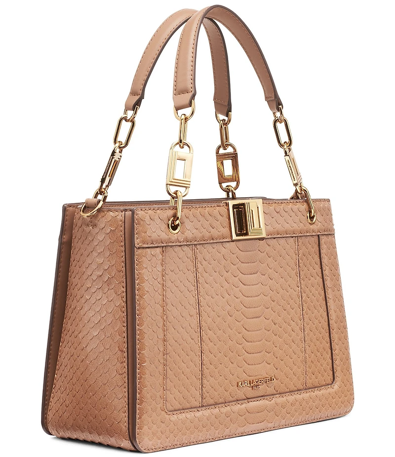 KARL LAGERFELD PARIS Ivette Leather Satchel Bag