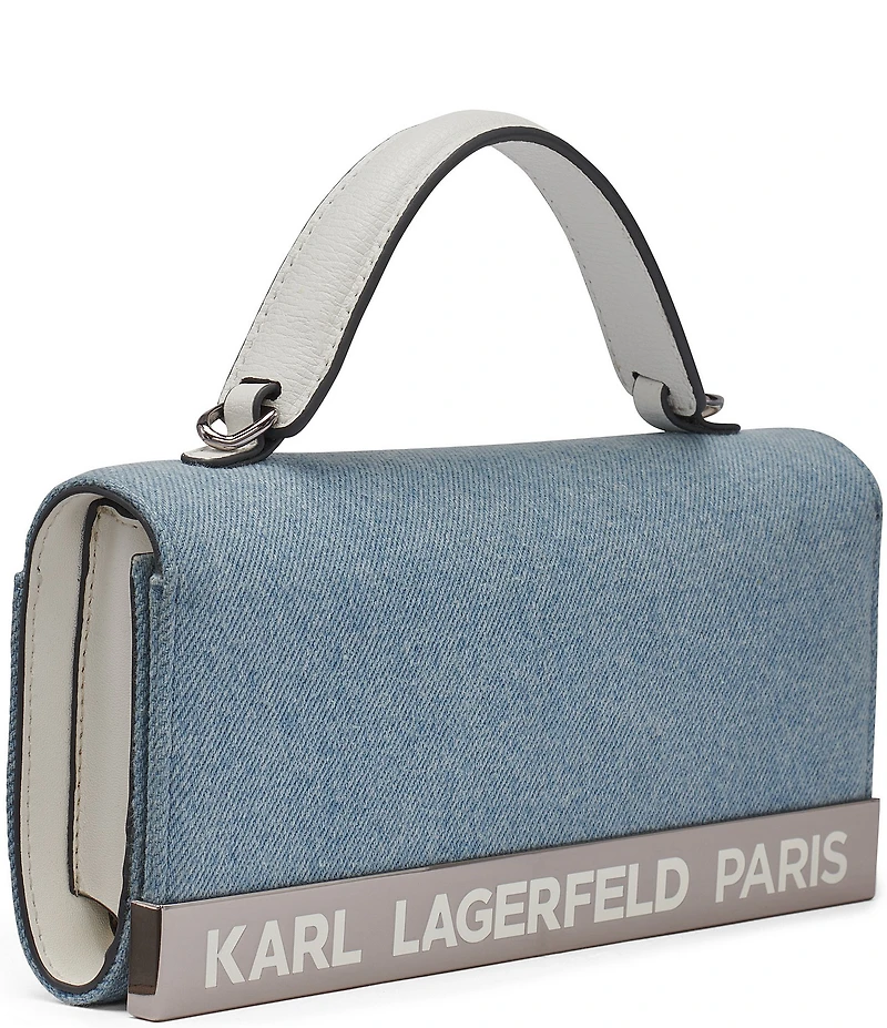 KARL LAGERFELD PARIS Jacqueline Denim Crossbody Bag