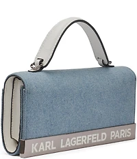 KARL LAGERFELD PARIS Jacqueline Denim Crossbody Bag