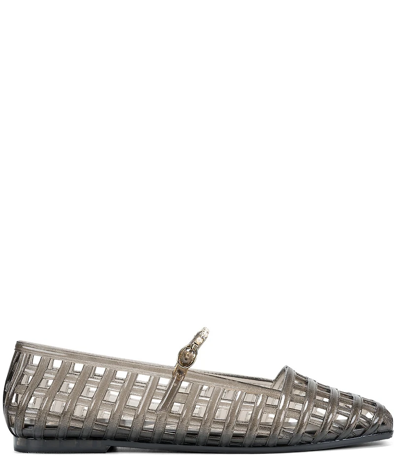 KARL LAGERFELD PARIS Juliska Jelly Caged Mary Jane Ballet Flats