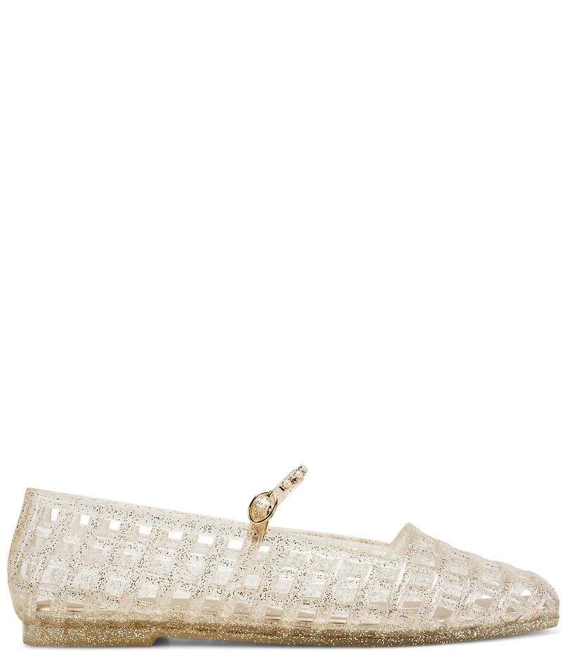 KARL LAGERFELD PARIS Juliska Jelly Caged Mary Jane Ballet Flats