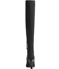 KARL LAGERFELD PARIS Kian Stretch Over The Knee Sculptural Heel Boots