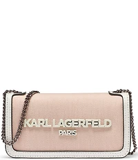 KARL LAGERFELD PARIS Kosette Canvas Shoulder Bag