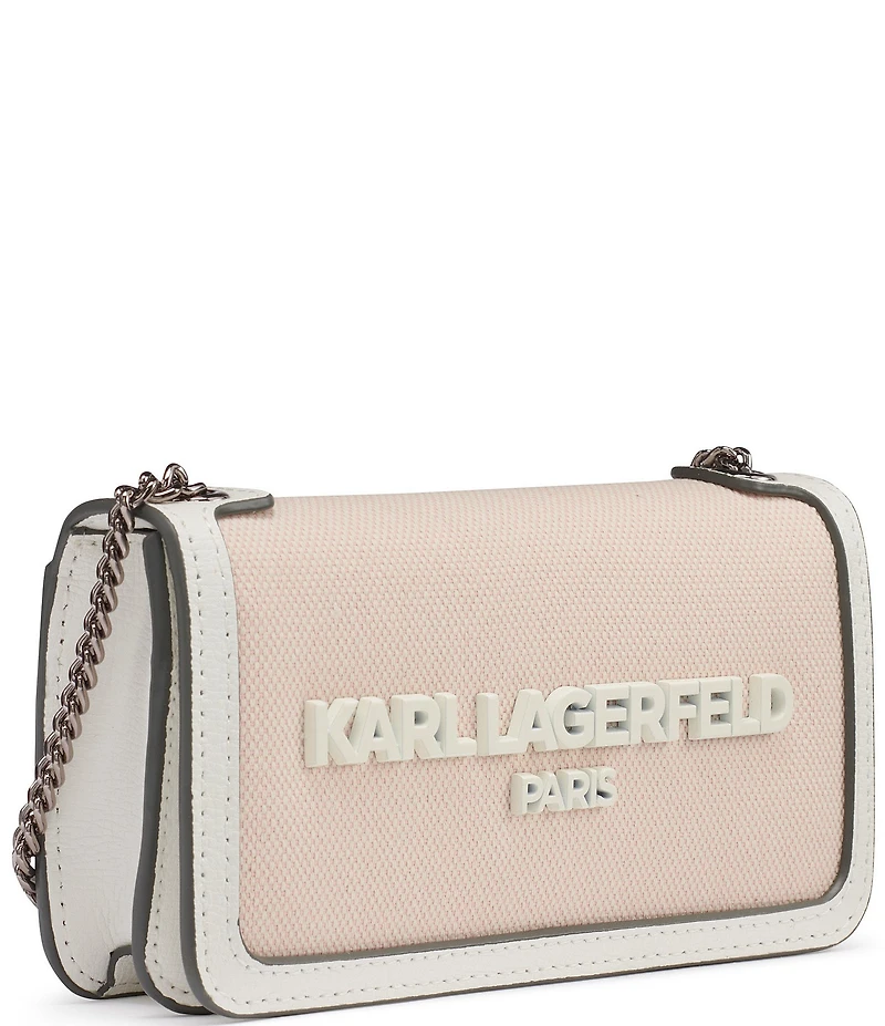 KARL LAGERFELD PARIS Kosette Canvas Shoulder Bag