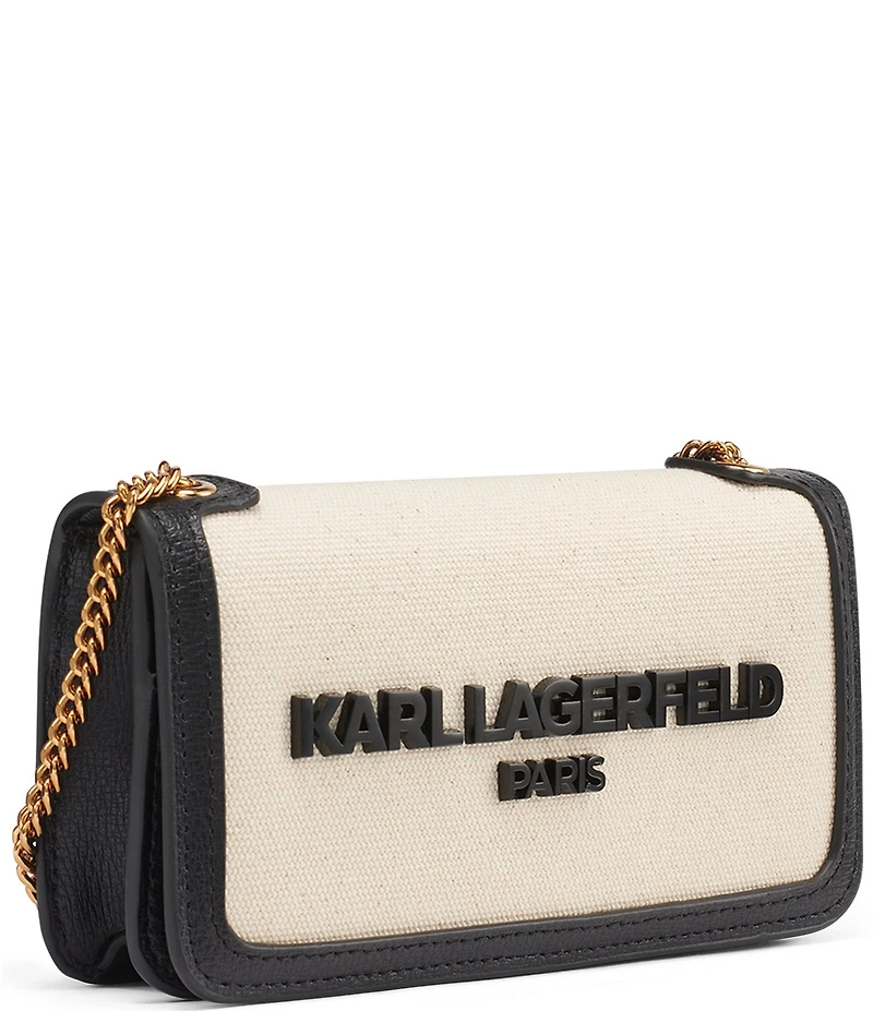 KARL LAGERFELD PARIS Kosette Canvas Shoulder Bag