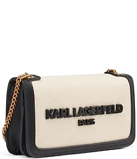 KARL LAGERFELD PARIS Kosette Canvas Shoulder Bag