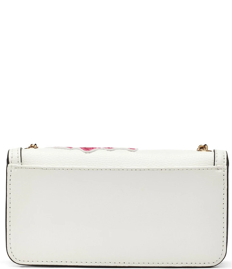 KARL LAGERFELD PARIS Kosette Floral Embroidered Convertible Shoulder Bag