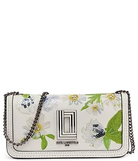 KARL LAGERFELD PARIS Kosette Sequin Floral Shoulder Bag