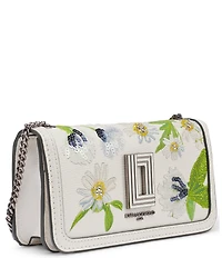 KARL LAGERFELD PARIS Kosette Sequin Floral Shoulder Bag