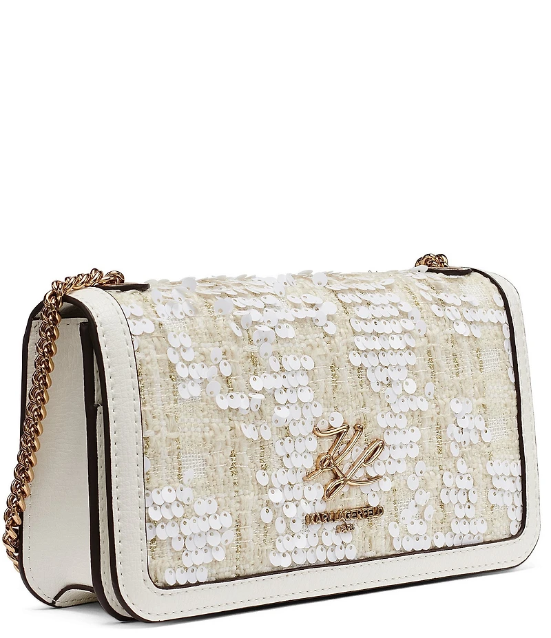 KARL LAGERFELD PARIS Kosette Sequin Shoulder Bag