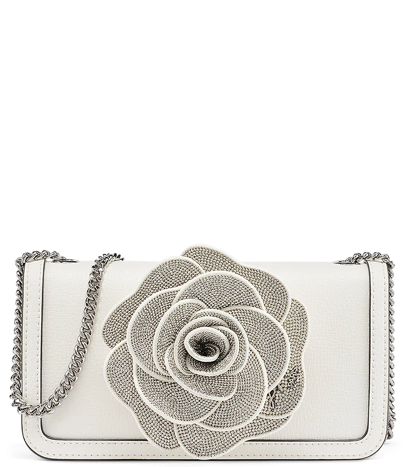 KARL LAGERFELD PARIS Kosette Beaded Flower Shoulder Bag