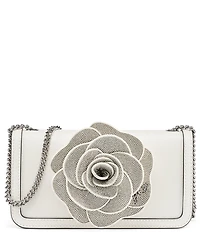 KARL LAGERFELD PARIS Kosette Beaded Flower Shoulder Bag