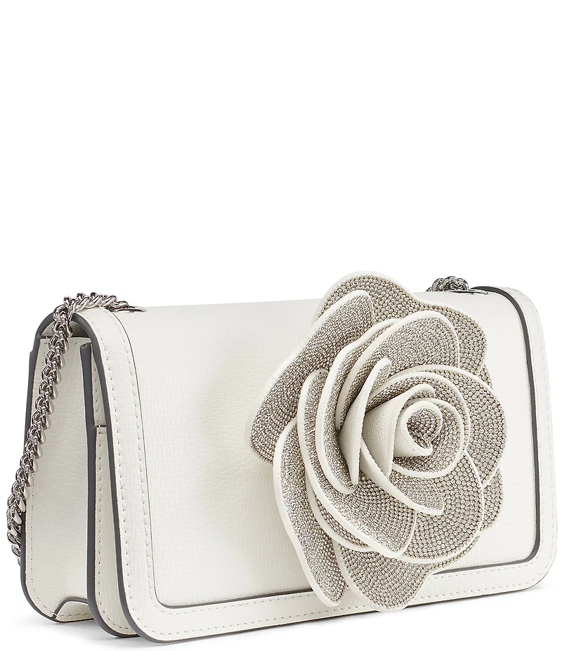 KARL LAGERFELD PARIS Kosette Beaded Flower Shoulder Bag