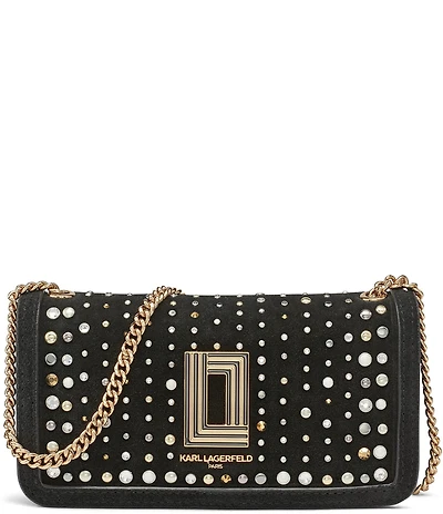 KARL LAGERFELD PARIS Kosette Studded Convertible Shoulder Bag