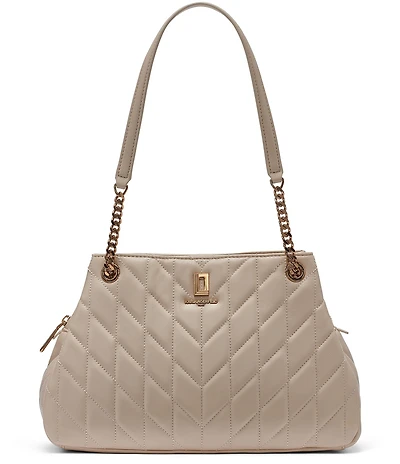 KARL LAGERFELD PARIS Lafayette Leather Satchel Bag