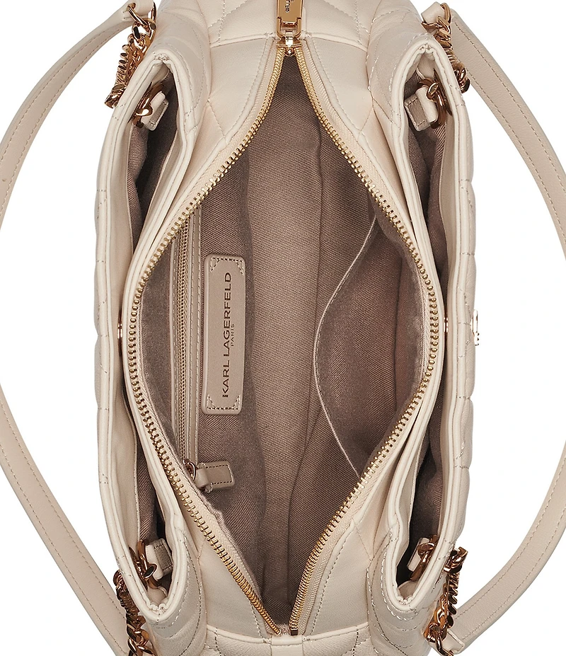 KARL LAGERFELD PARIS Lafayette Leather Satchel Bag