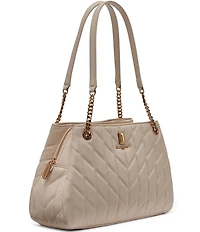 KARL LAGERFELD PARIS Lafayette Leather Satchel Bag