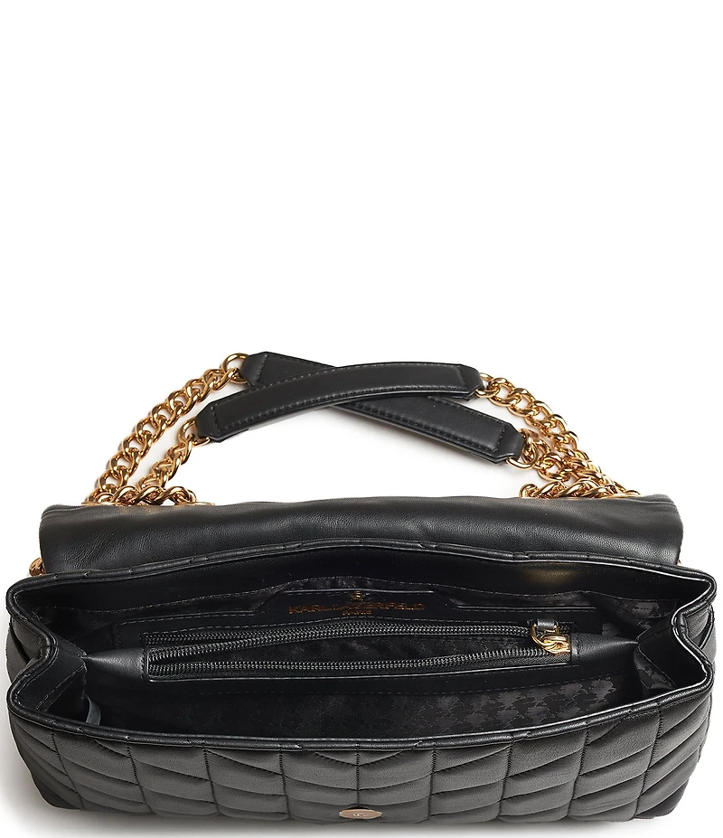 KARL LAGERFELD PARIS Lafayette Medium Quilted Shoulder Bag